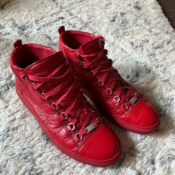 Balenciaga Arena Leather High Trainers - Picture 3 of 5